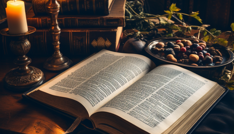 bibbia aperta su un tavolo
