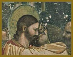 Particolare del Bacio di Giuda
