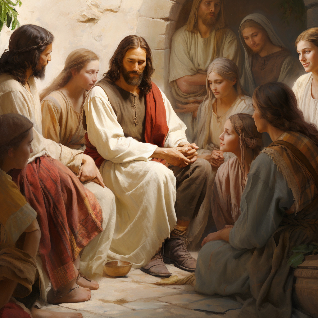 a_group_of_annoying_people_around_jesus_who_listens