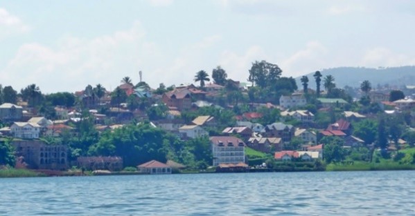 View of Bukavu on Lake Kivu