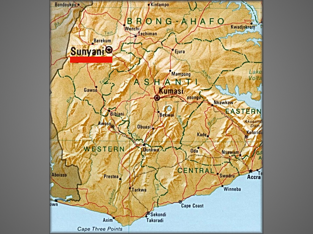 Sunyani_Map